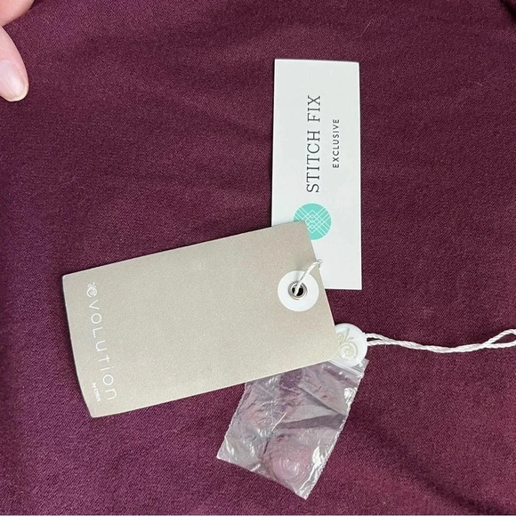 Evolution by Cyrus Open Cardigan Lightweight Super Soft Merlot Size M & XS - Picture 8 of 8